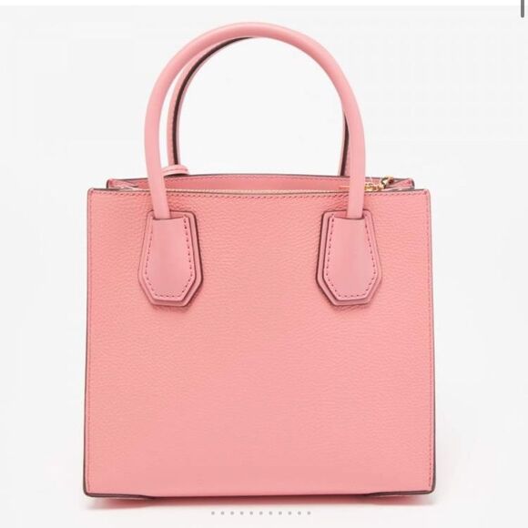 NWT Michael Kors Mercer Medium Leather Crossbody Tote Pink - Picture 5 of 13